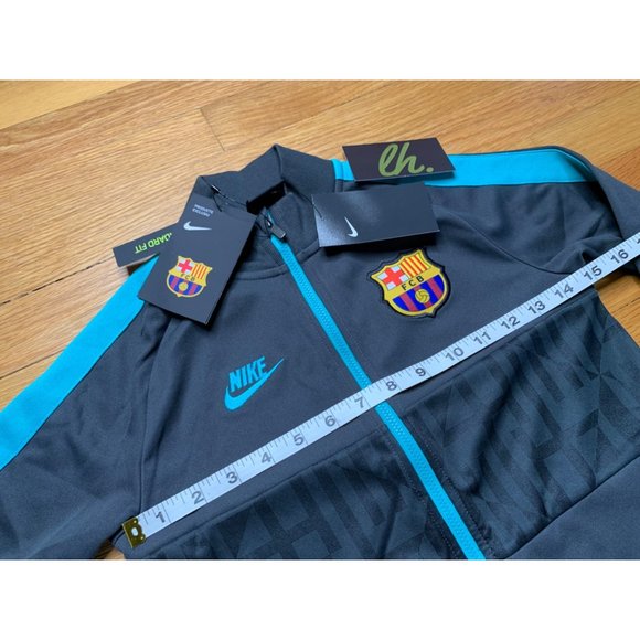 Youth Small Nike FC Barcelona Athletic Zip Up Anthem Jacket 2019/20 BV2616-070 - Picture 2 of 5